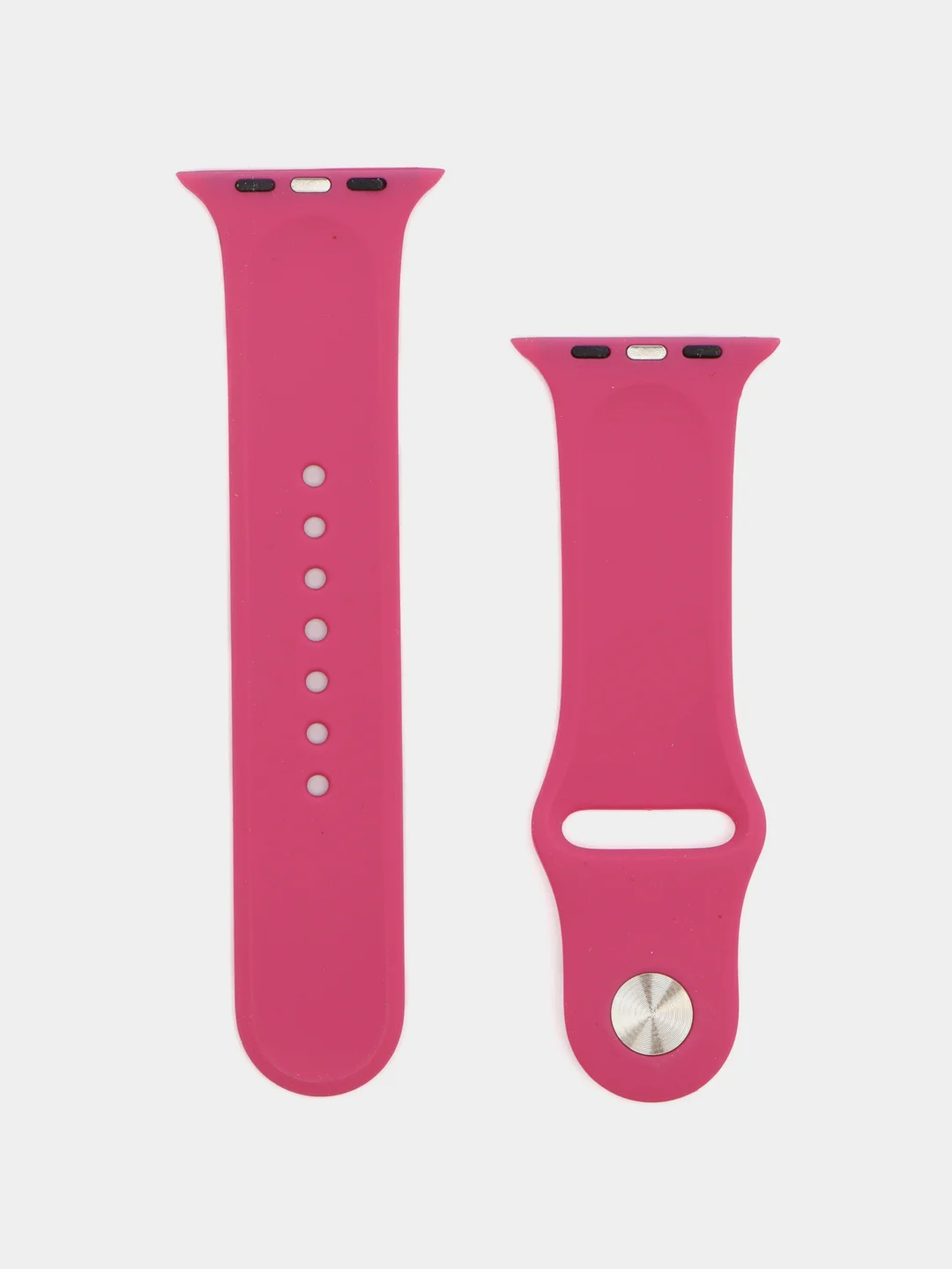 Тёмно-розовый бампер с защитным стеклом и ремешком для Apple Watch 38/40/41/42/44/45/49