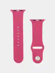 Тёмно-розовый бампер с защитным стеклом и ремешком для Apple Watch 38/40/41/42/44/45/49