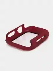 Бордовый бампер с защитным стеклом и ремешком для Apple Watch 38/40/41/42/44/45/49