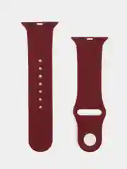 Бордовый бампер с защитным стеклом и ремешком для Apple Watch 38/40/41/42/44/45/49