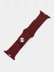 Бордовый бампер с защитным стеклом и ремешком для Apple Watch 38/40/41/42/44/45/49