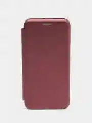 Бордовый чехол-книжка для Samsung Galaxy A 40 (Самсунг А 40), экокожа