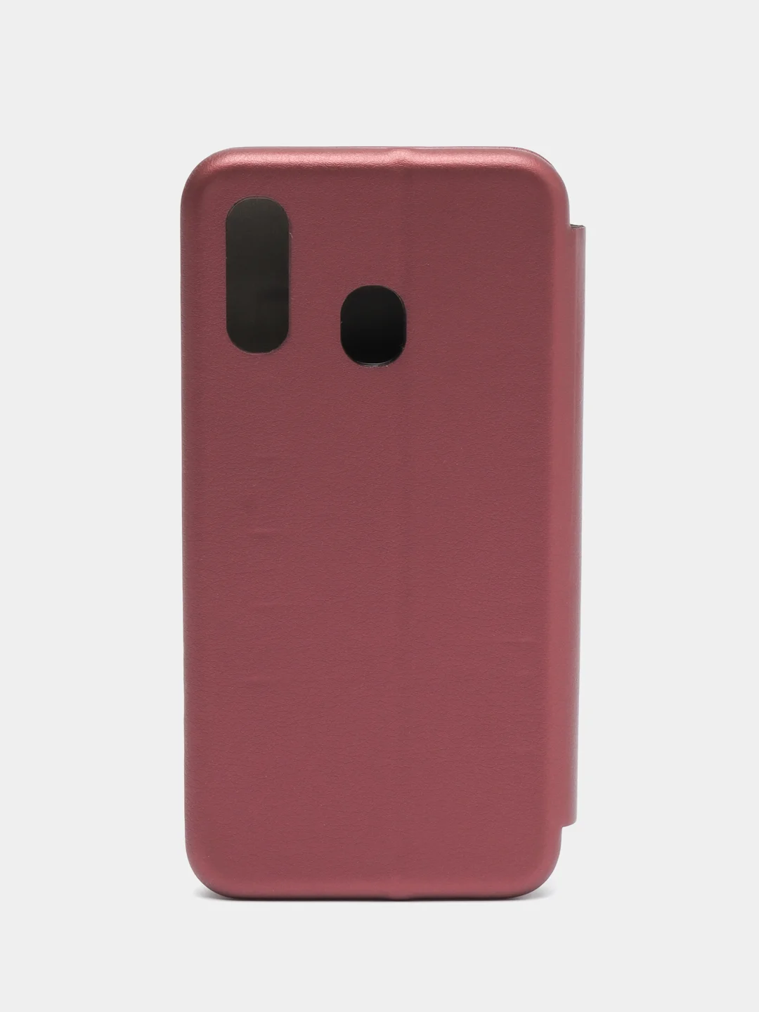 Бордовый чехол-книжка для Samsung Galaxy A 40 (Самсунг А 40), экокожа