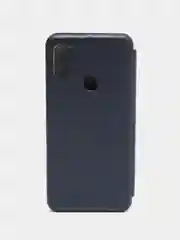 Темно-синий чехол-книжка для Samsung Galaxy A11, экокожа (Самсунг А11)