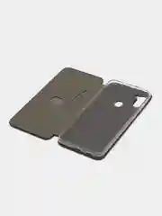 Темно-синий чехол-книжка для Samsung Galaxy A11, экокожа (Самсунг А11)