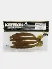 Лесной зеленый силиконовая приманка, червь искусственный Keitech S-SHAD Tail
