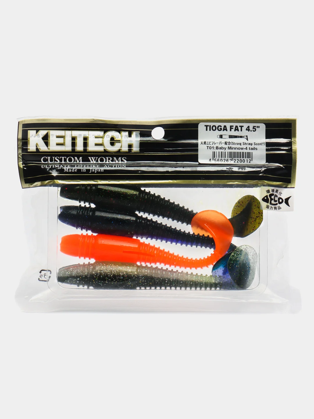 Разноцветный силиконовая приманка Keitech Tioga Fat