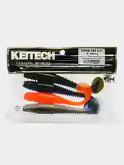 Разноцветный силиконовая приманка Keitech Tioga Fat