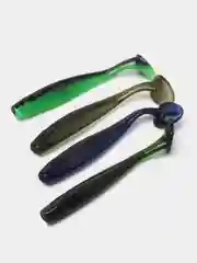 Разноцветный виброхвост Lucky John Pro Series LJ Minnow, силиконовый