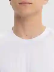 Белый мужская футболка, хлопок
