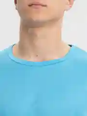 Голубой спортивная мужская футболка