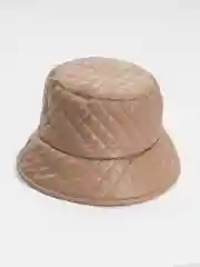 Коричневый женская шляпа из эко-кожи, панама на весну и осень, шапка