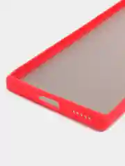 Красный чехол для Huawei Honor 70 (Хуавей Хонор 70), пластиковый, матовый, с цветными кнопками