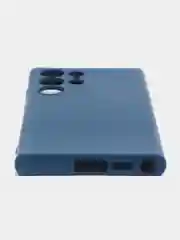 Синий меланж чехол для Samsung Galaxy S23 Ultra (Самсунг Галакси С23 Ультра), силиконовый