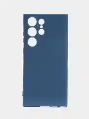 Синий меланж чехол для Samsung Galaxy S23 Ultra (Самсунг Галакси С23 Ультра), силиконовый