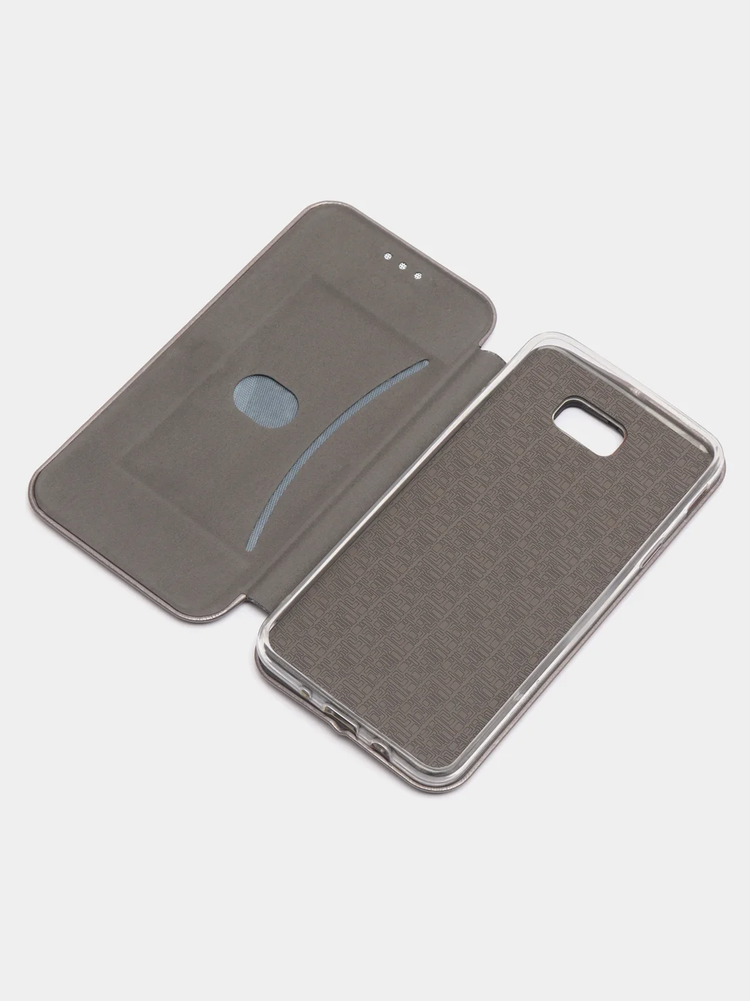 Серебряный чехол книжка Samsung Galaxy J5 Prime (SM-G570F), Самсунг Галакси Джи 5 Прайм (СМ-Г570Ф)