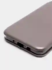 Серебряный чехол книжка Samsung Galaxy J5 Prime (SM-G570F), Самсунг Галакси Джи 5 Прайм (СМ-Г570Ф)