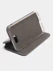 Серебряный чехол книжка Samsung Galaxy J5 Prime (SM-G570F), Самсунг Галакси Джи 5 Прайм (СМ-Г570Ф)