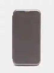 Серебряный чехол книжка Samsung Galaxy J5 Prime (SM-G570F), Самсунг Галакси Джи 5 Прайм (СМ-Г570Ф)