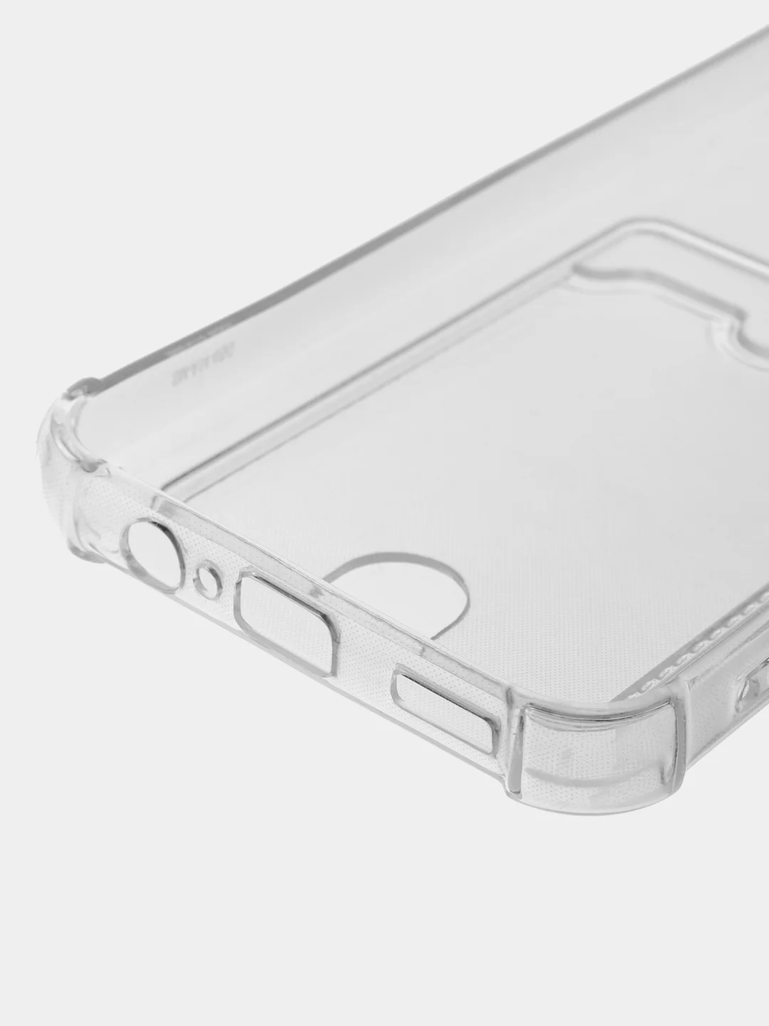 Марсала чехол противоударный для Samsung Galaxy A14 (Самсунг А14) прозрачный, с карманом для карты