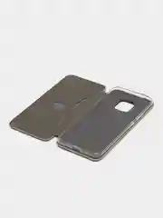Золотой чехол-книжка Huawei Mate 20 Pro, Хуавей Mate 20 про, экокожа