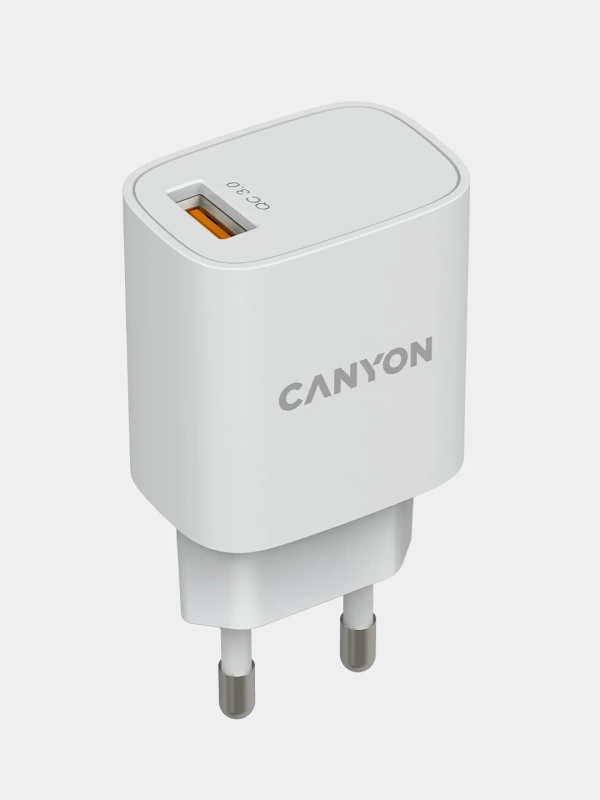 Сетевое зарядное устройство Canyon H-18, 1xUSB, QC3.0, 18W