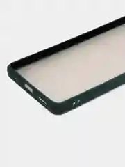 Тёмно-зелёный чехол Xiaomi Redmi Note 10 Pro, Редми Нот 10 Про, пластиковый матовый с цветными кнопками
