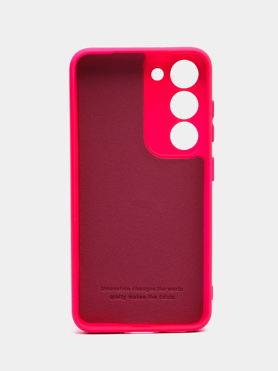 Тёмно-розовый чехол для Samsung Galaxy S23 (Самсунг Галакси С23), силиконовый
