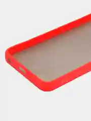 Красный чехол на Tecno Spark Go 2023, Pop 7, 7 Pro, Smart 7 пластиковый, матовый, с цветными кнопками