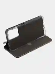Серебряный чехол-книжка для Poco X5 Pro 5G / Redmi Note 12 Pro 5G / Note 12 Pro+ 5G / Нот 12 Про 5Г