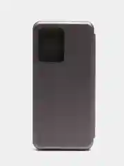 Серебряный чехол-книжка для Poco X5 Pro 5G / Redmi Note 12 Pro 5G / Note 12 Pro+ 5G / Нот 12 Про 5Г
