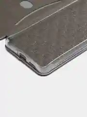 Серебряный чехол-книжка для Poco X5 Pro 5G / Redmi Note 12 Pro 5G / Note 12 Pro+ 5G / Нот 12 Про 5Г