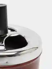 Бордовый пепельница крутящаяся с механизмом