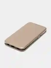 Золотой чехол-книжка для Samsung Galaxy A 40 (Самсунг А 40), экокожа