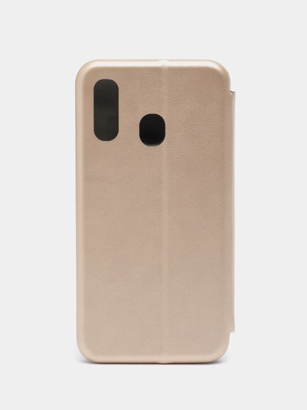 Золотой чехол-книжка для Samsung Galaxy A 40 (Самсунг А 40), экокожа