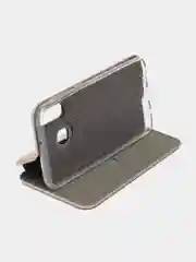 Золотой чехол-книжка для Samsung Galaxy A 40 (Самсунг А 40), экокожа
