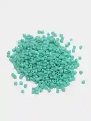 Бирюзовый бисер некалиброванный, 12/0