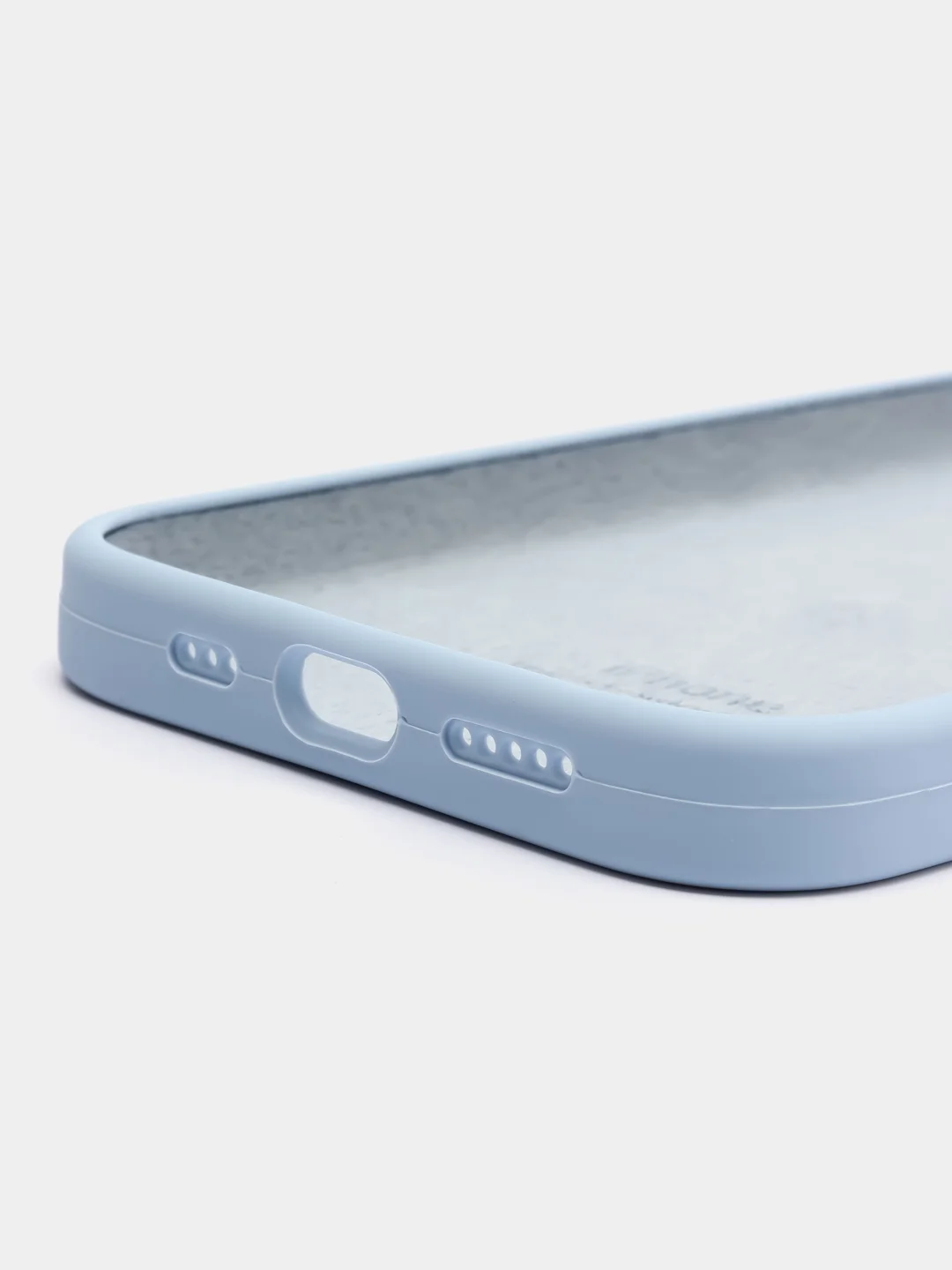 Голубой чехол Silicone Case Iphone 13, 13 Mini, 13 Pro, 13 Pro Max (Айфон)