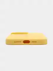 Желтый чехол Silicone Case Iphone 13, 13 Mini, 13 Pro, 13 Pro Max (Айфон)