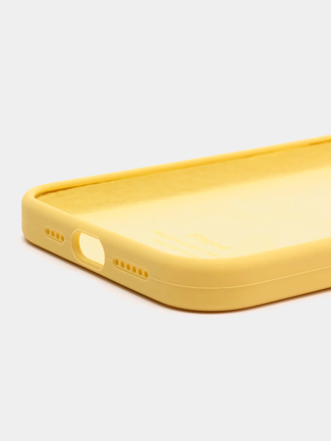 Желтый чехол Silicone Case Iphone 13, 13 Mini, 13 Pro, 13 Pro Max (Айфон)