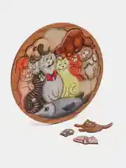 Развивающий детский деревянный пазл-головоломка "Коты"/ Развивающая игра