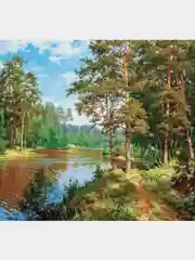 Лайм алмазная мозаика на холсте без подрамника, 45 х 55 см, "Цветы, животные, пейзаж, природа"
