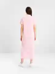 Лимонный платье-поло удлиненное, летнее