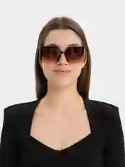 Коричневый очки солнцезащитные женские / очки унисекс / очки квадратные
