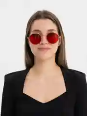 Алый очки солнцезащитные, имиджевые унисекс с чехлом и салфеткой