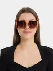 Оранжевый очки солнцезащитные женские / очки унисекс / очки квадратные