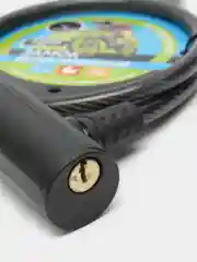 Черный велосипедный замок