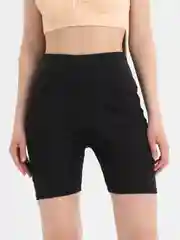 Черный велосипедки женские спортивные с карманом для смартфона, 2 цвета