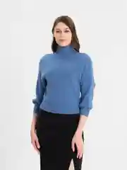 Индиго водолазка женская