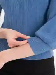 Индиго водолазка женская